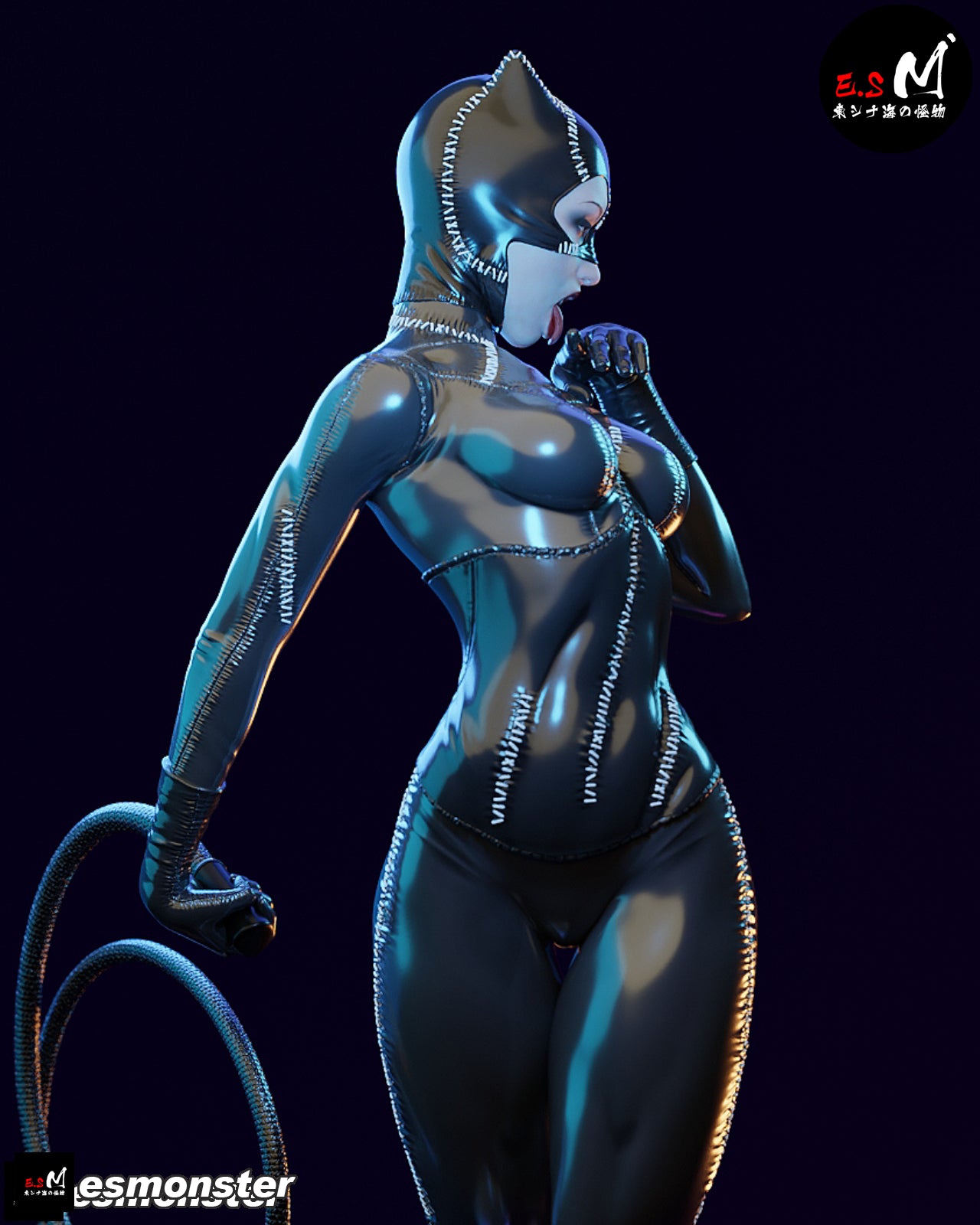 Catwoman Statue 3D-Printed Kit