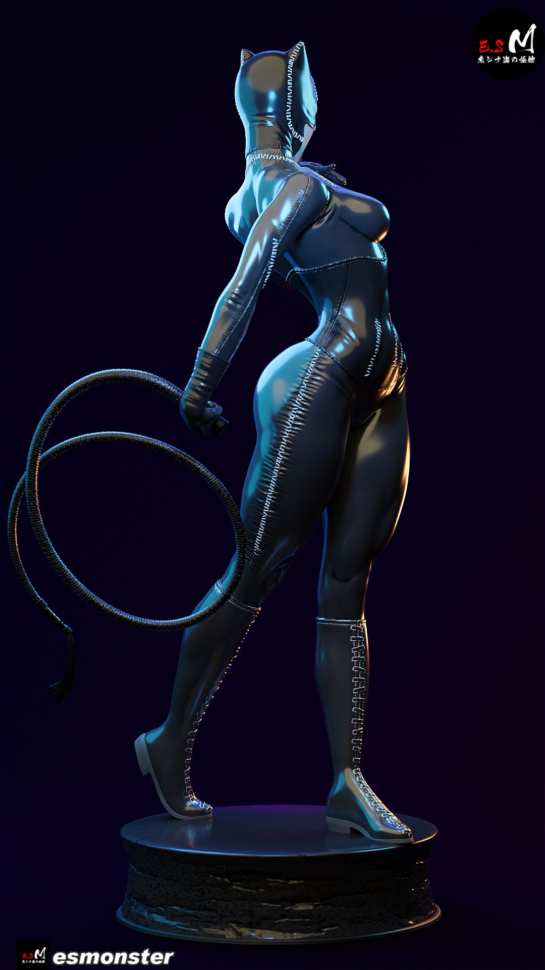 Catwoman Statue 3D-Printed Kit