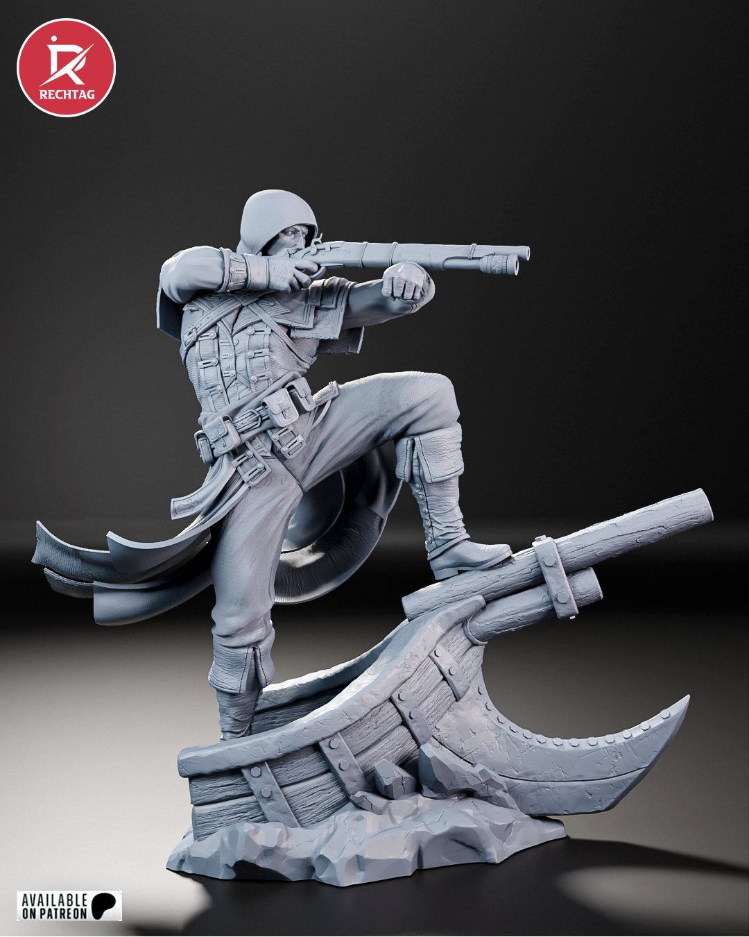 Shay Cormac Statue 3D-Printed Kit