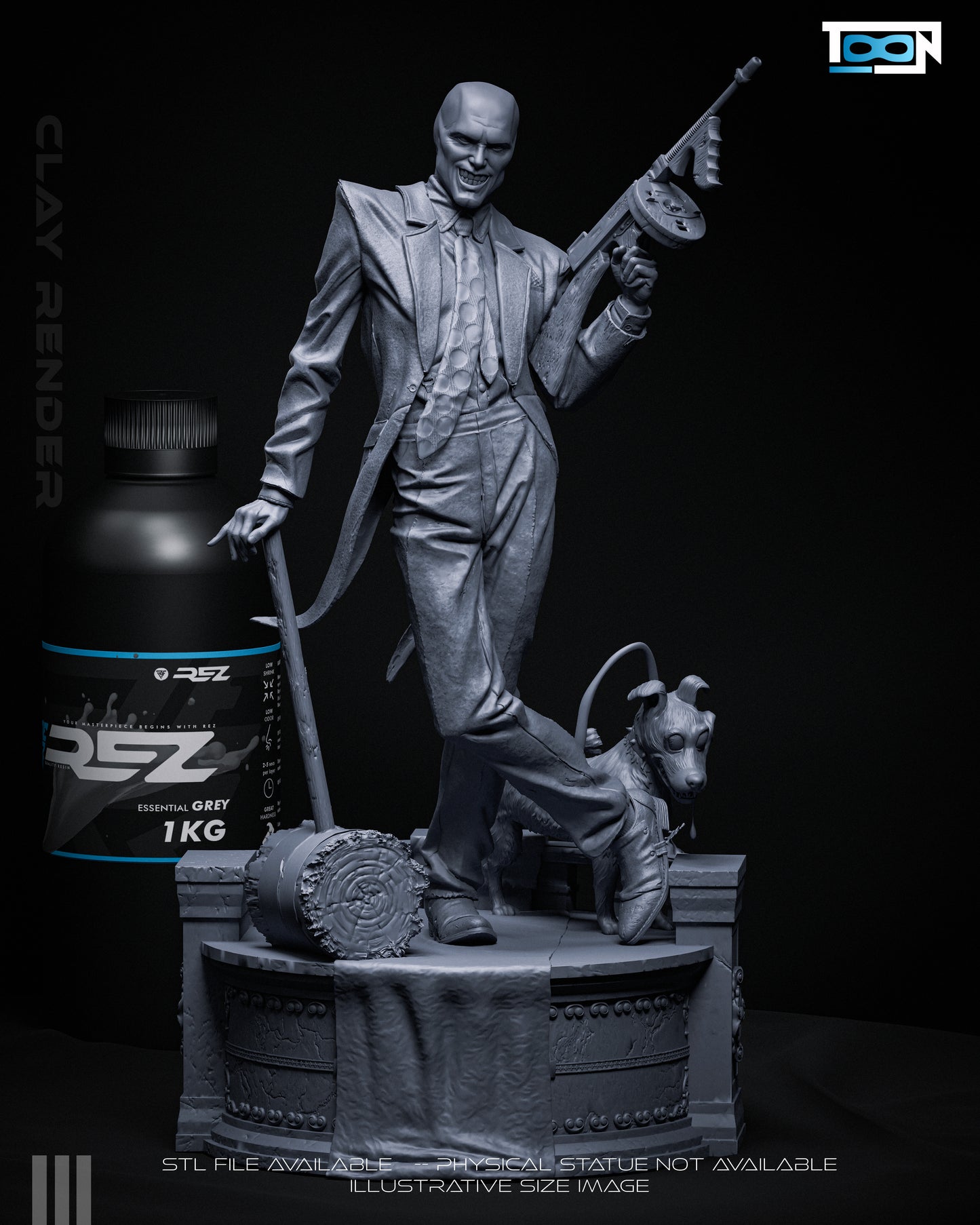 The Mask Statue 3D-Printed Kit