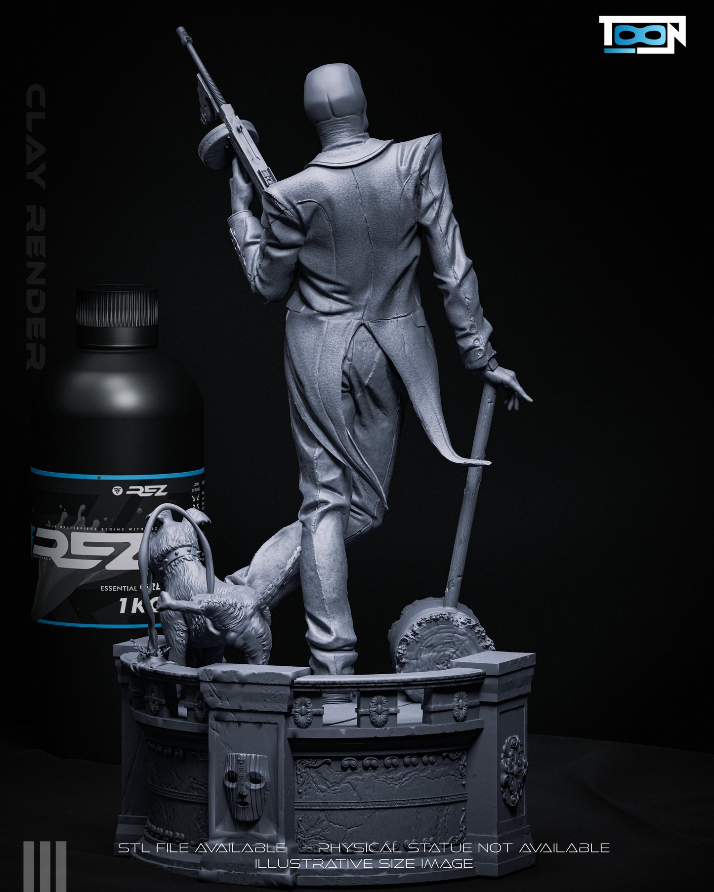The Mask Statue 3D-Printed Kit