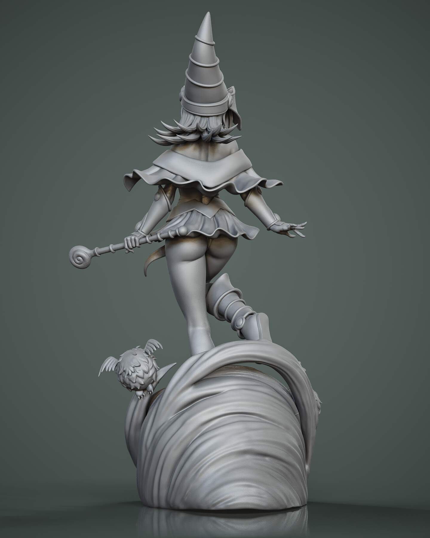 Dark Magician Girl Statue 3D-Printed Kit