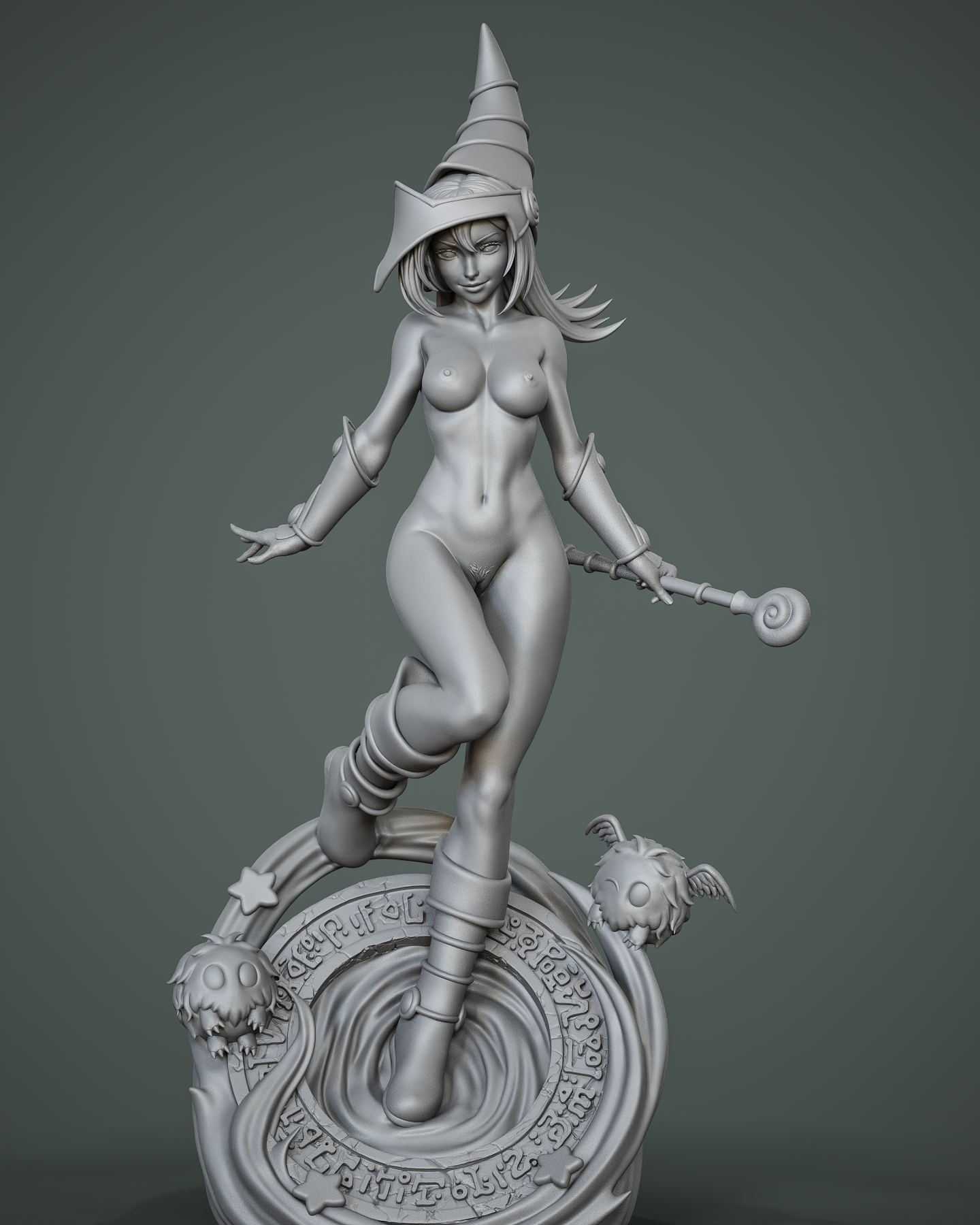 Dark Magician Girl Statue 3D-Printed Kit
