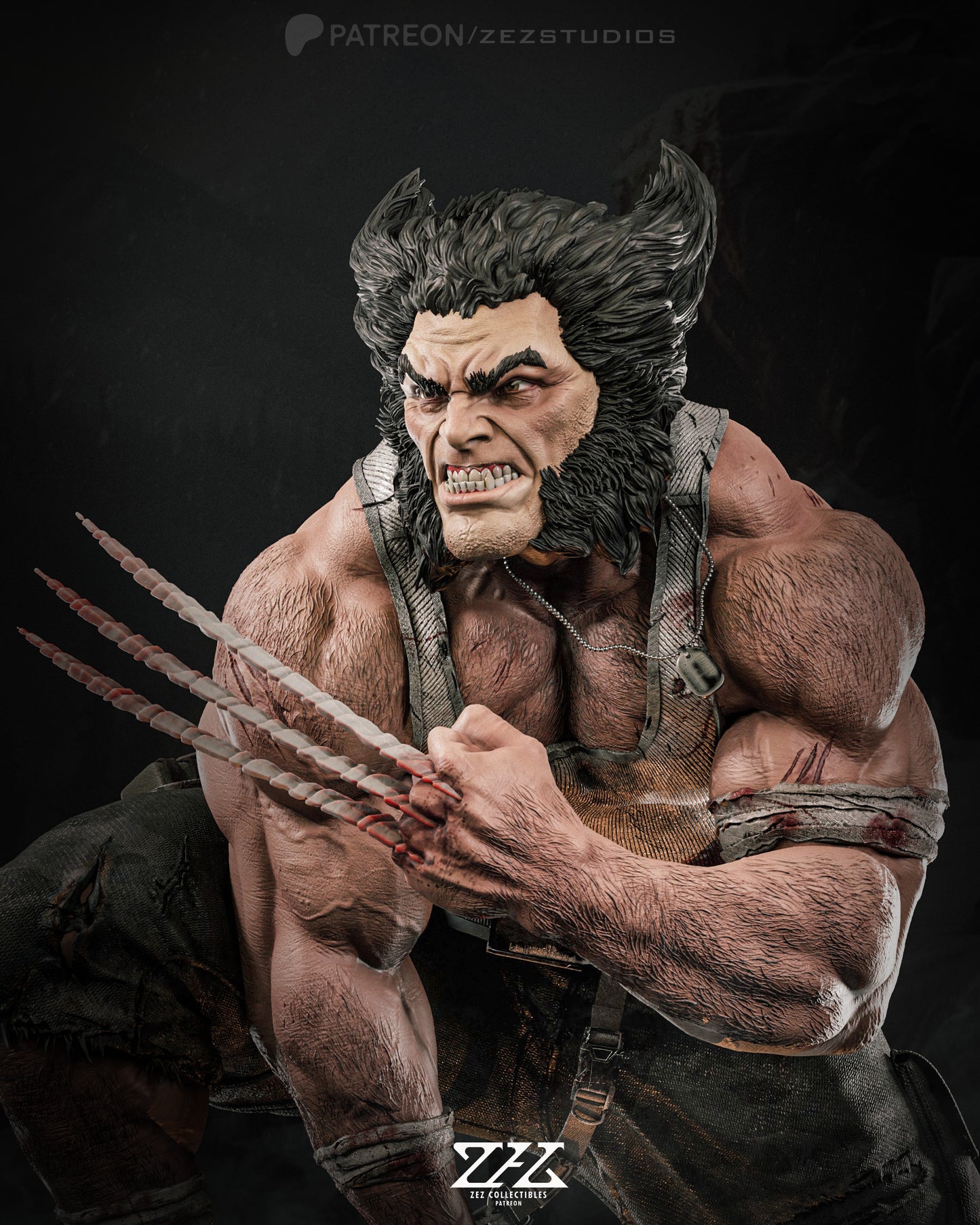 Wolverine Statue