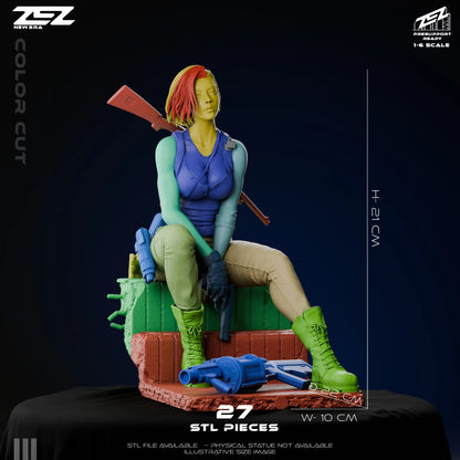 Jill Valentine Statue