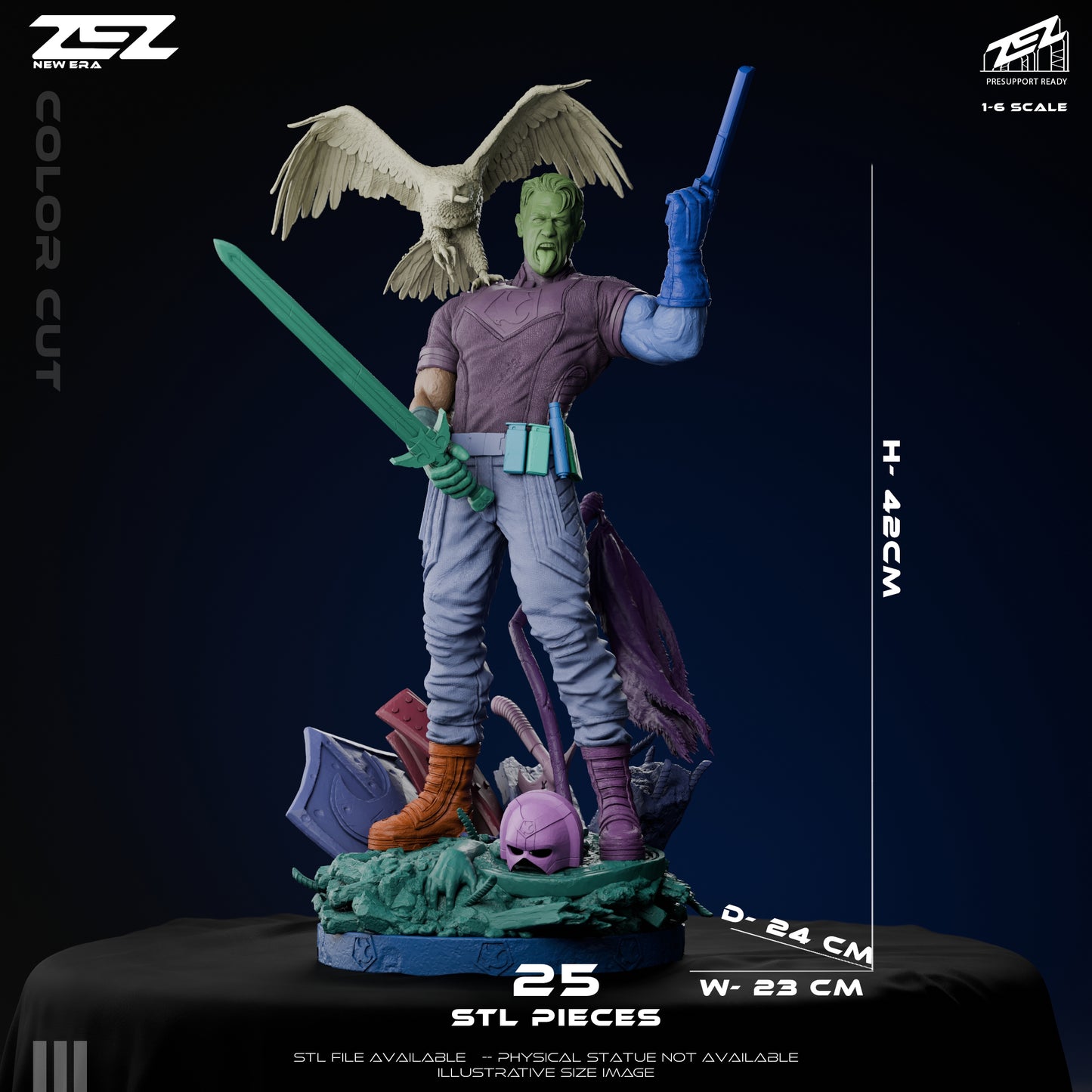 Peacemaker Statue 3D-Printed Kit