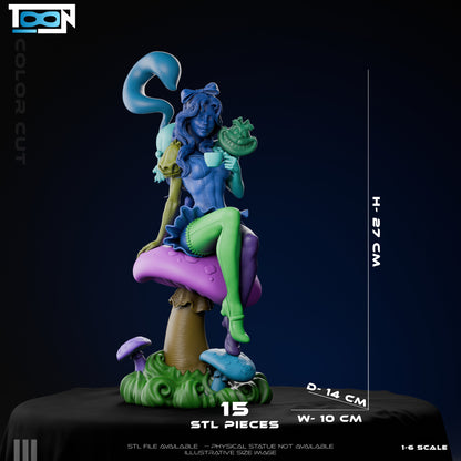 Alice In Wonderland Statue 3D-Printed Kit