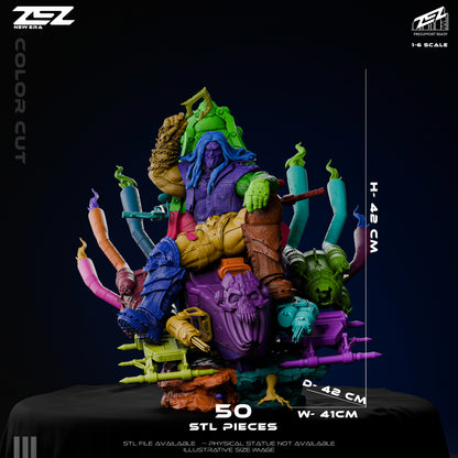 Lobo (Throne) Statue 3D-Printed Kit