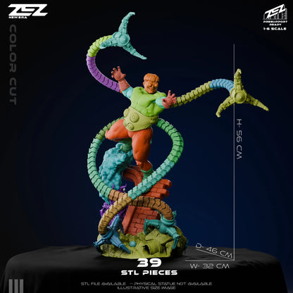 Doc Ock Statue 3D-Printed Kit