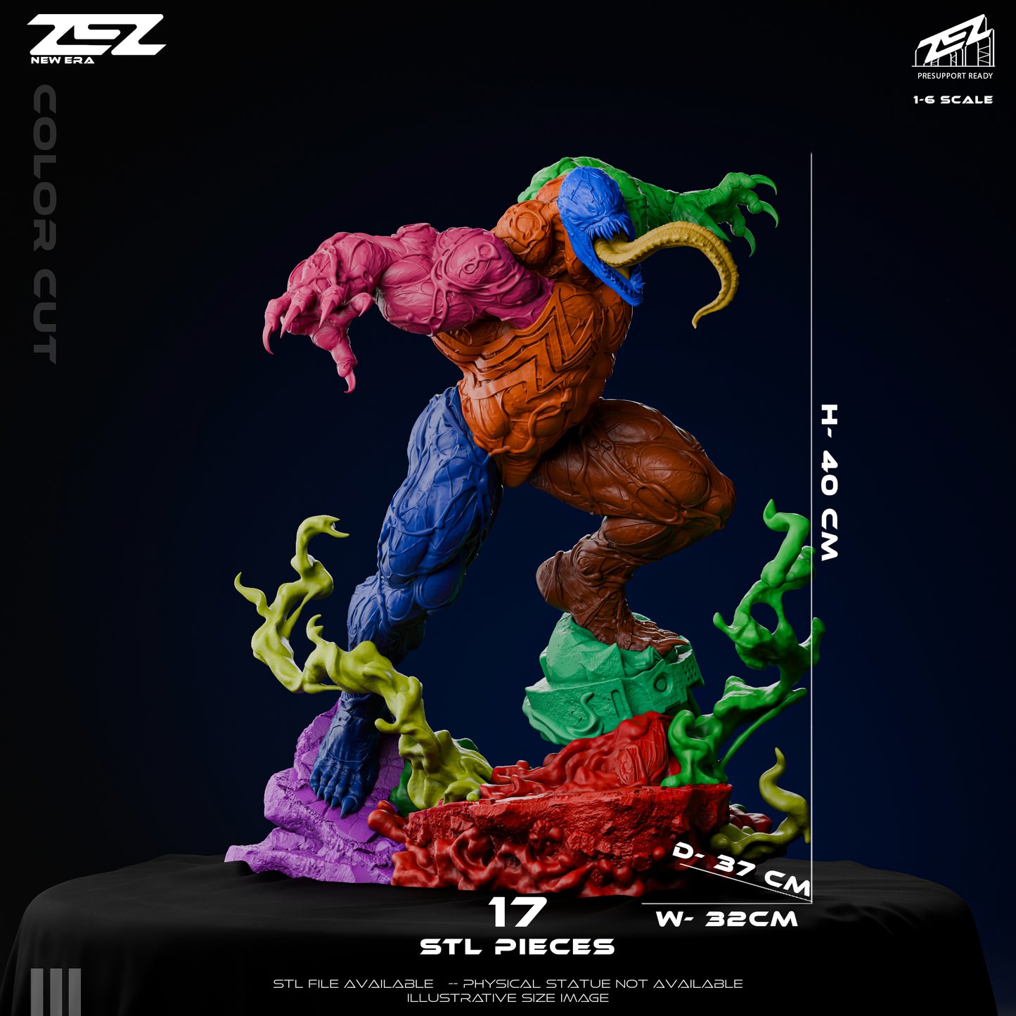 Venom Statue 3D-Printed Kit