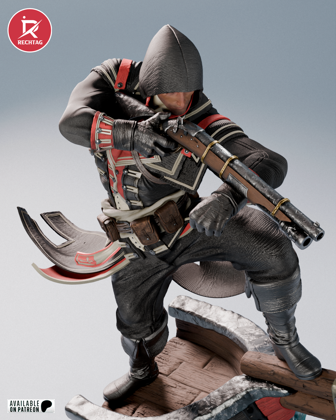 Shay Cormac Statue 3D-Printed Kit