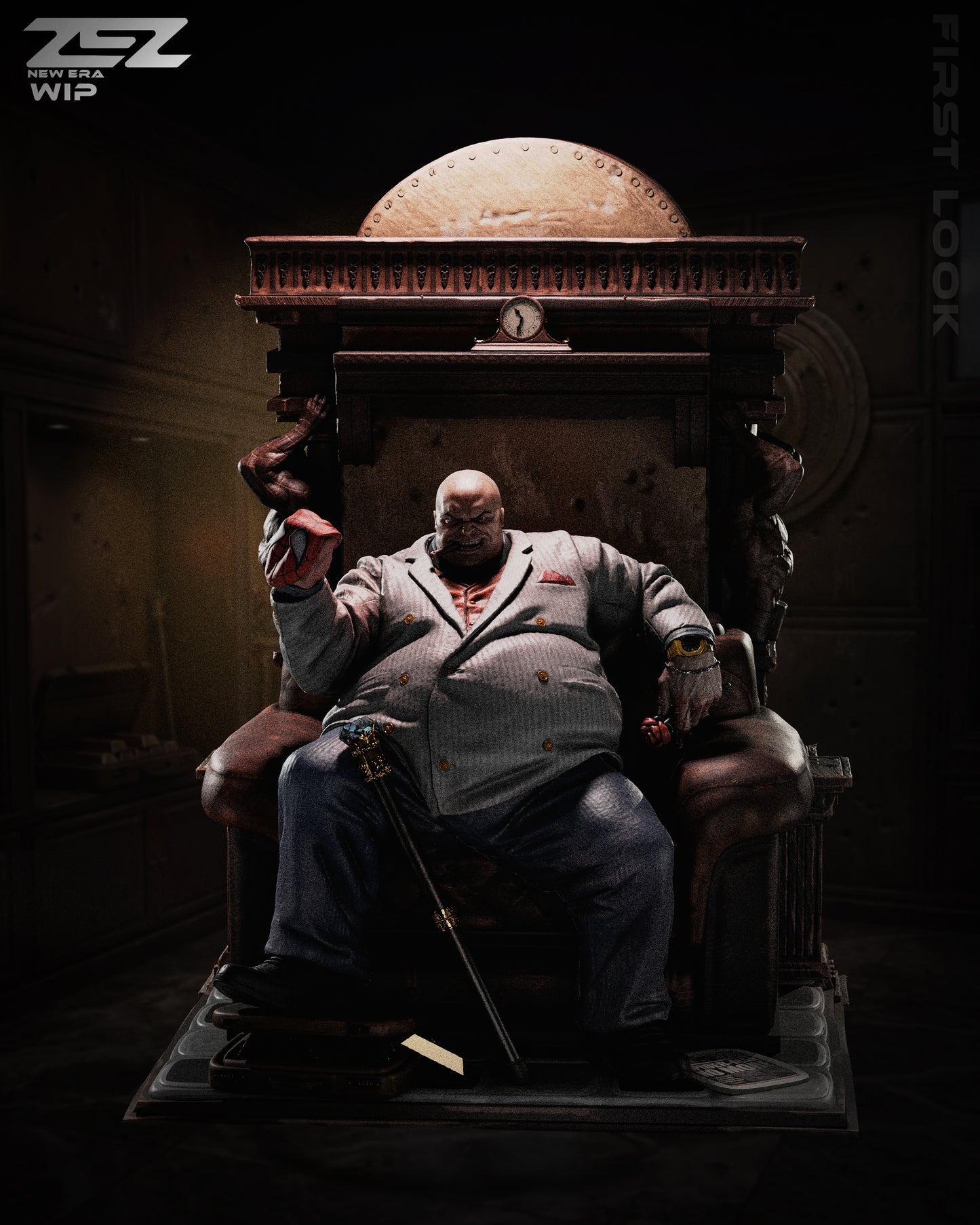 Kingpin Statue 3D-Printed Kit