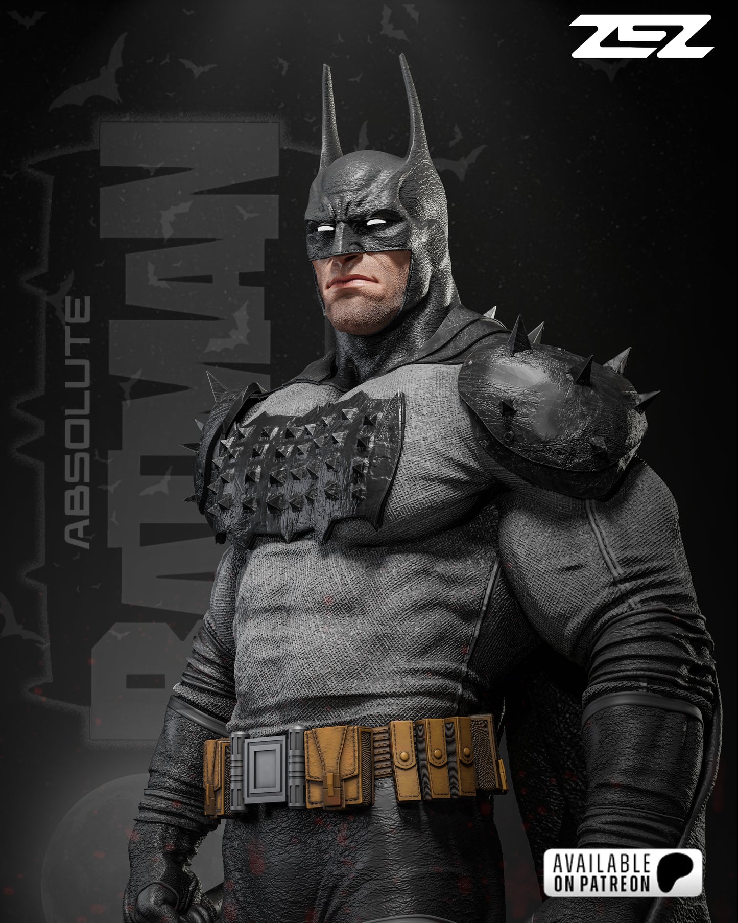 Absolute Batman Statue 3D-Printed Kit