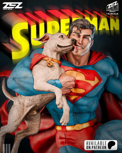 Superman And Krypto Statue