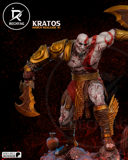 Kratos Statue 3D-Printed Kit