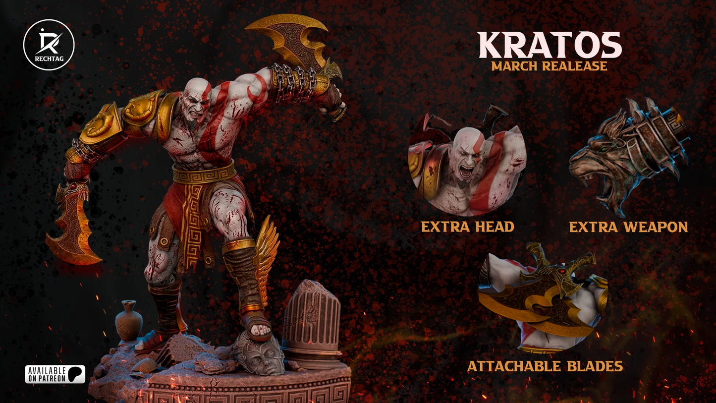 Kratos Statue 3D-Printed Kit