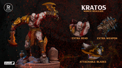 Kratos Statue 3D-Printed Kit