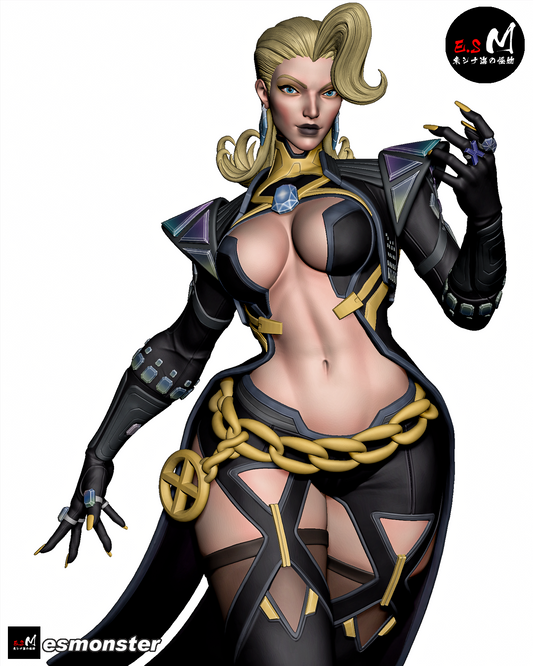 Emma Frost (X Revolution Pose 2 Statue 3D-Printed