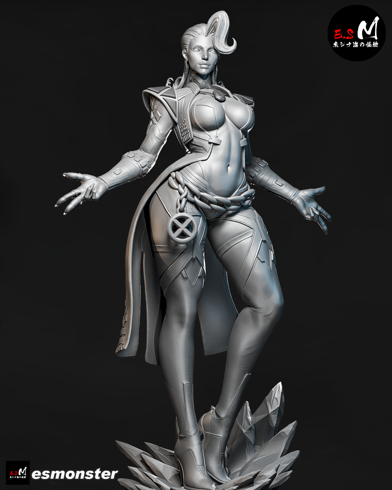 Emma Frost (X Revolution Pose 1) Statue 3D-Printed