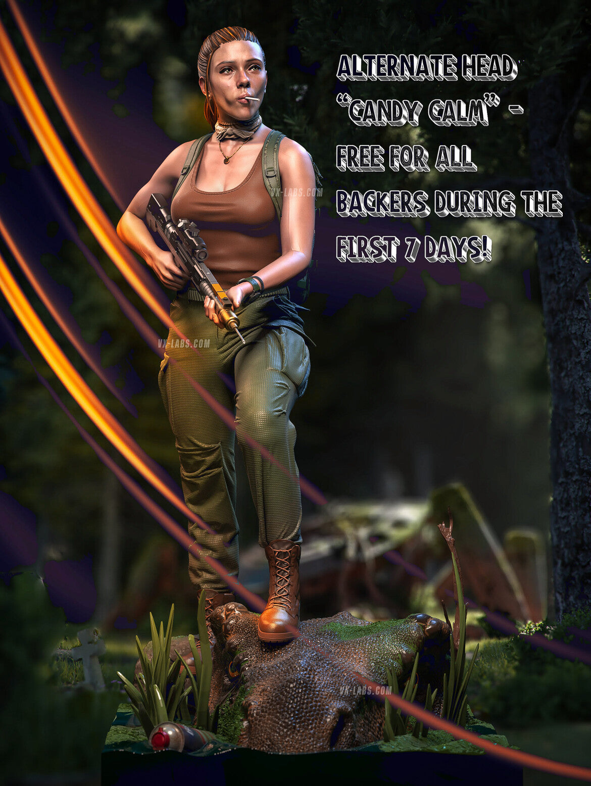 Zora Bennett Jurassic World Rebirth Statue
