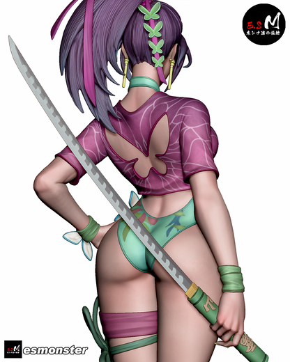 Psylocke (Summer) Pose 2 Statue 3D-Printed Kit