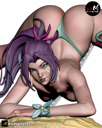 Psylocke (Summer) Pose 3 Statue 3D-Printed Kit