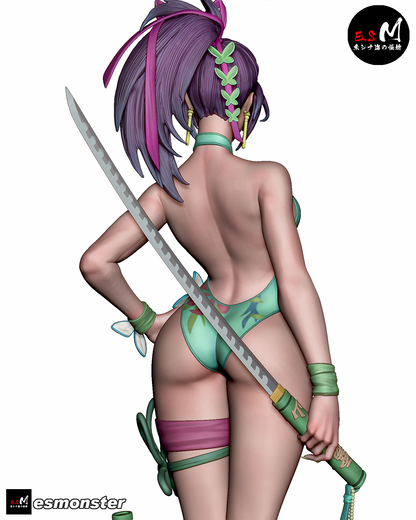 Psylocke (Summer) Pose 2 Statue 3D-Printed Kit