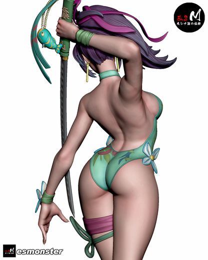 Psylocke (Summer) Pose 1 Statue 3D-Printed Kit