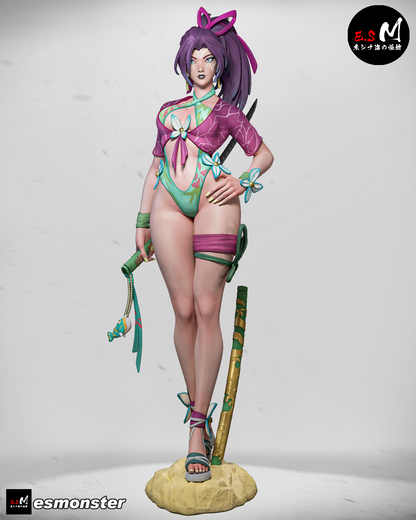 Psylocke (Summer) Pose 2 Statue 3D-Printed Kit