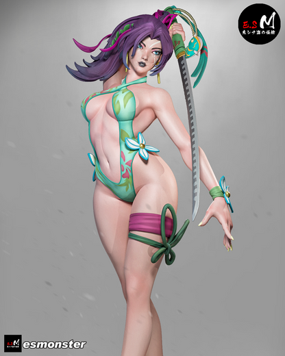 Psylocke (Summer) Pose 1 Statue 3D-Printed Kit