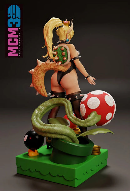 Bowsette Statue 3D-Printed Kit