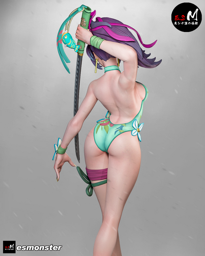 Psylocke (Summer) Pose 1 Statue 3D-Printed Kit