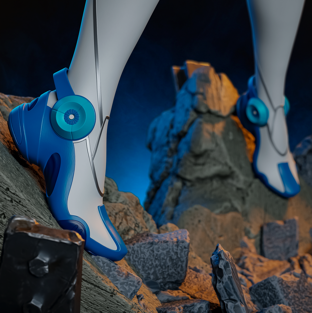 Invisible Woman Statue 3D-Printed Kit