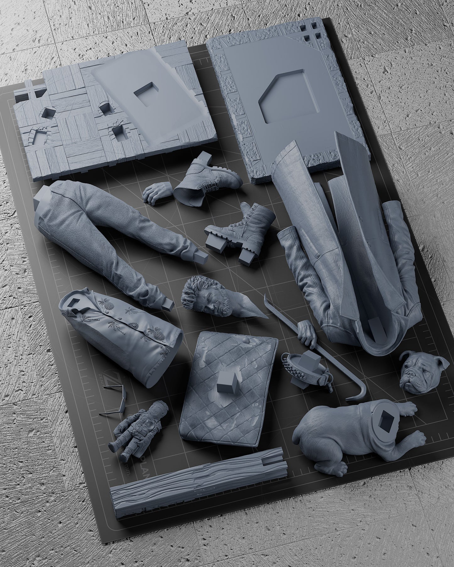 Billy Butcher Statue 3D-Printed Kit