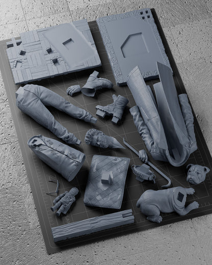 Billy Butcher Statue 3D-Printed Kit