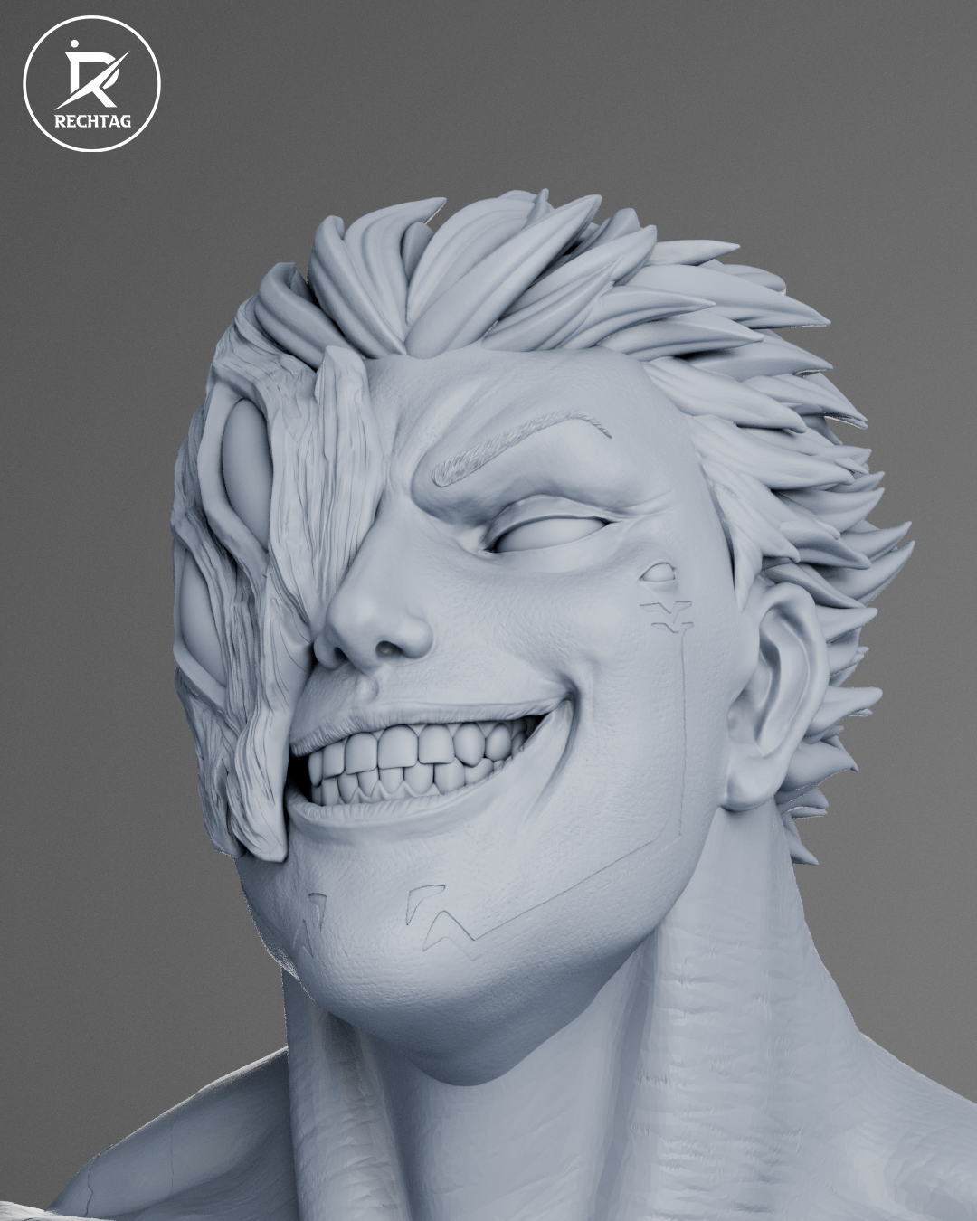 Ryomen Sukuna Statue 3D-Printed Kit