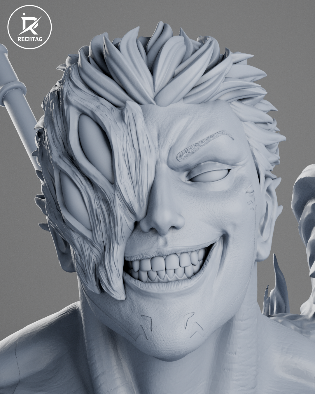 Ryomen Sukuna Statue 3D-Printed Kit