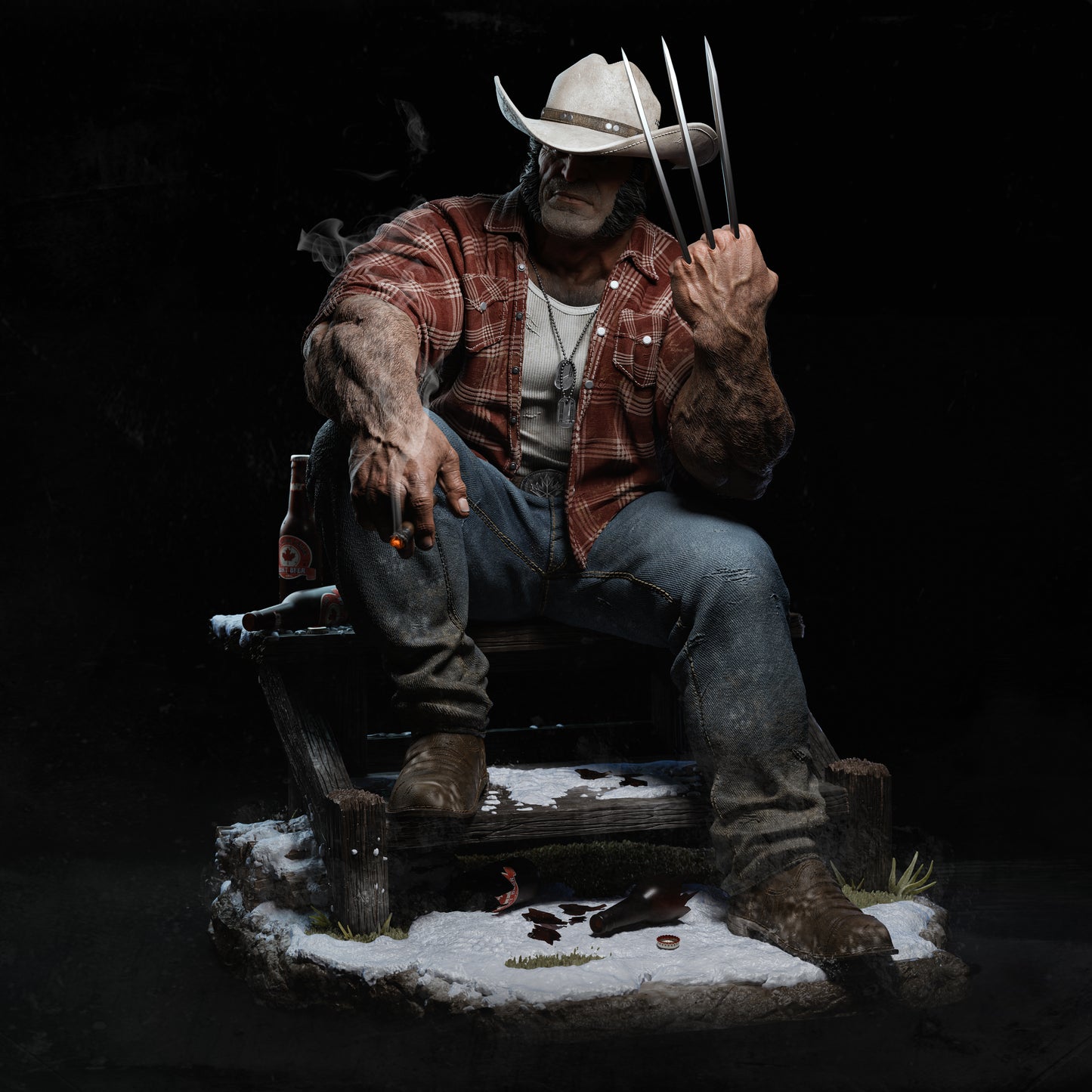 Logan Statue 3D-Printed Kit