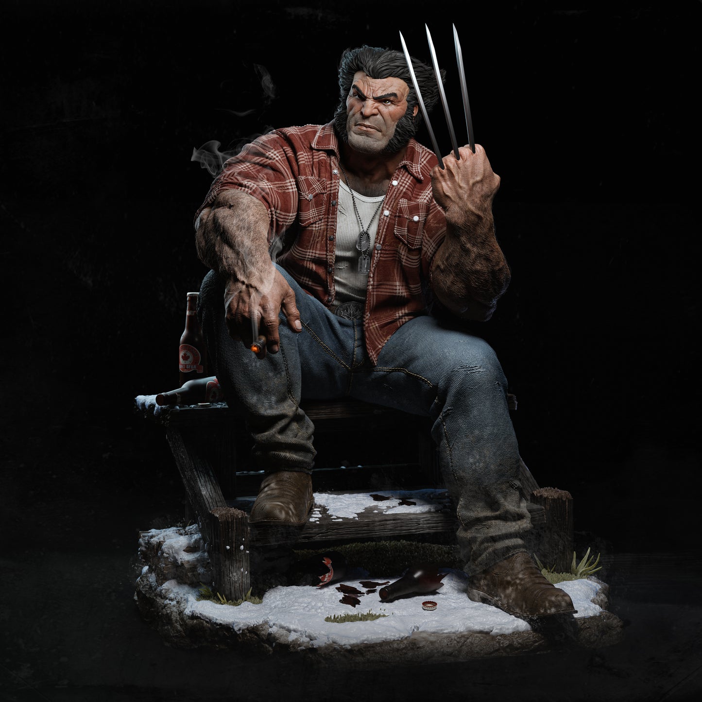 Logan Statue 3D-Printed Kit
