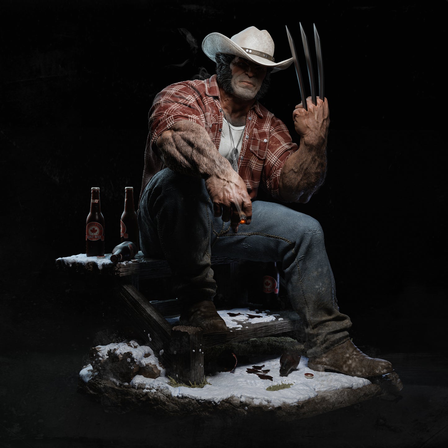 Logan Statue 3D-Printed Kit