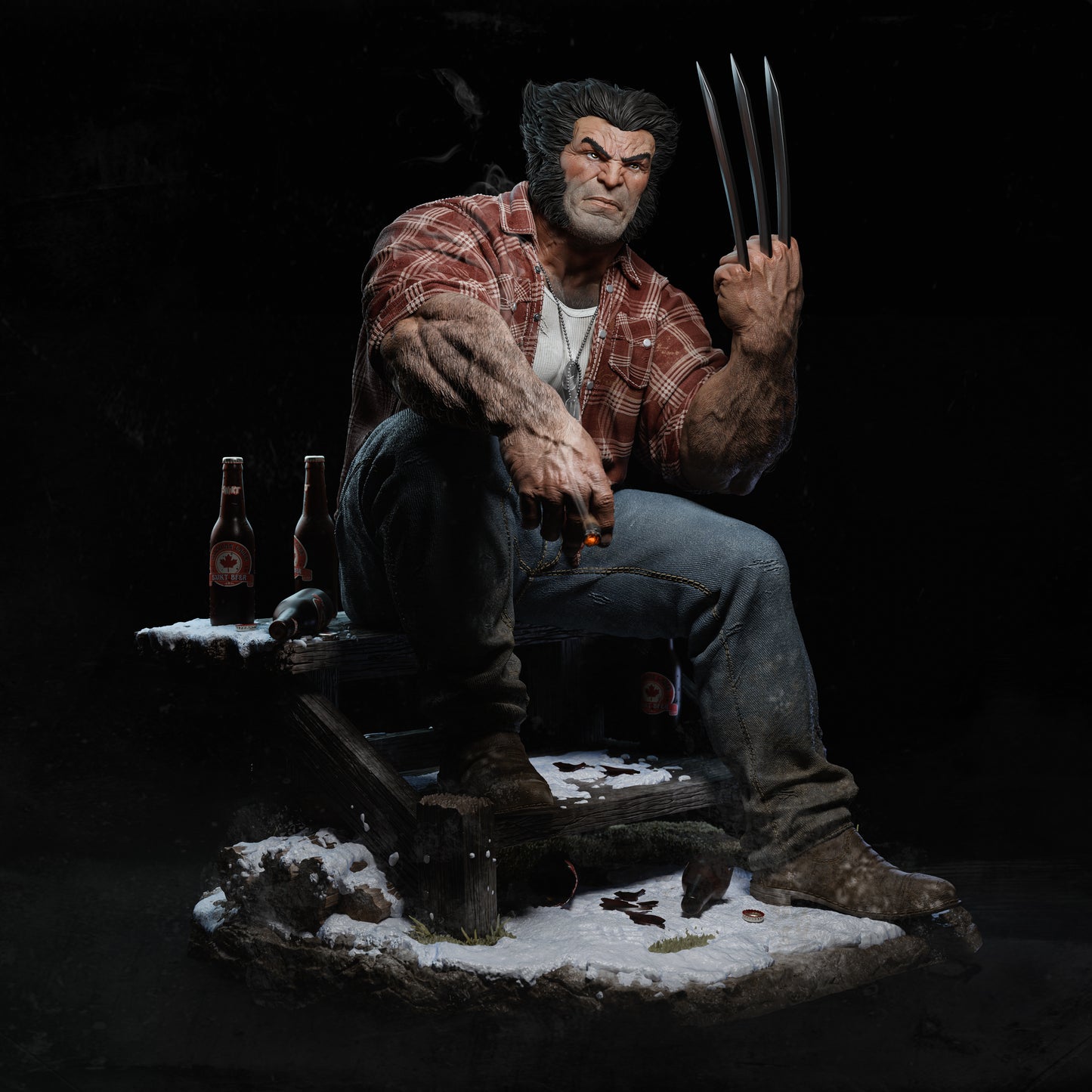 Logan Statue 3D-Printed Kit