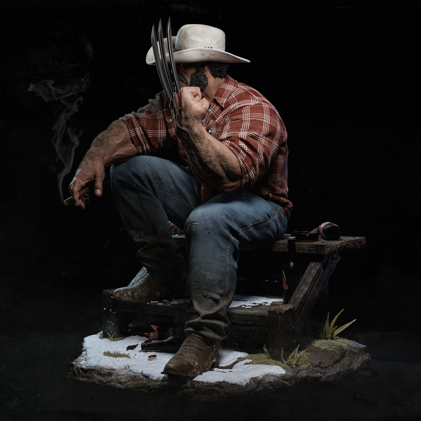 Logan Statue 3D-Printed Kit