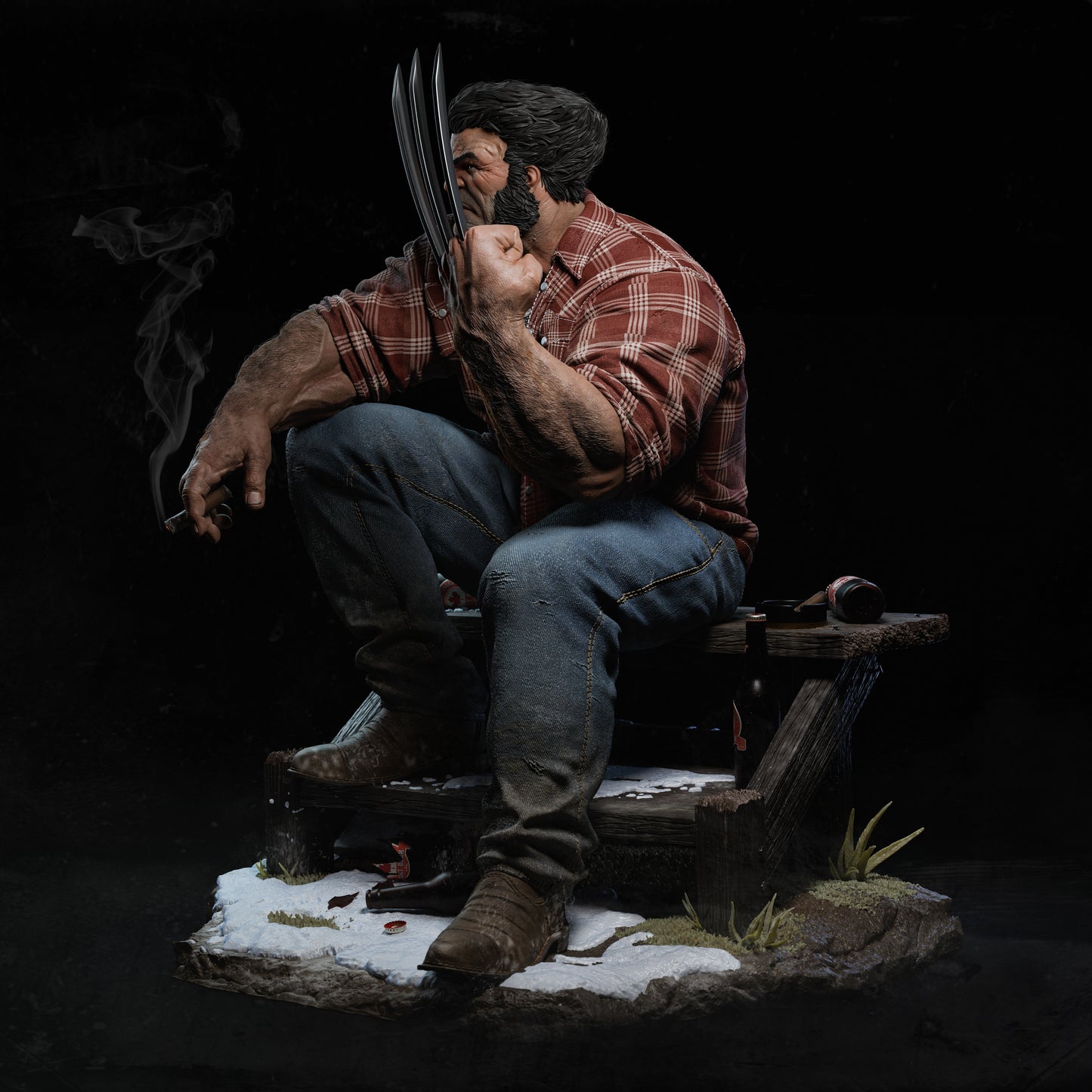 Logan Statue 3D-Printed Kit
