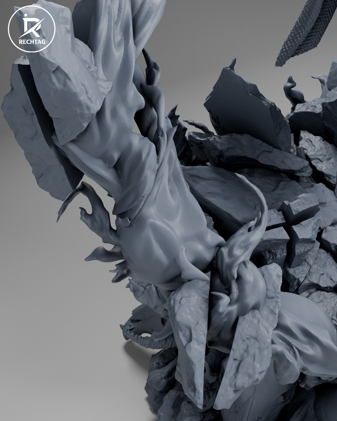 Ryomen Sukuna Statue 3D-Printed Kit