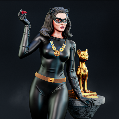 Catwoman (Julie Newmar)Statue 3D-Printed Kit