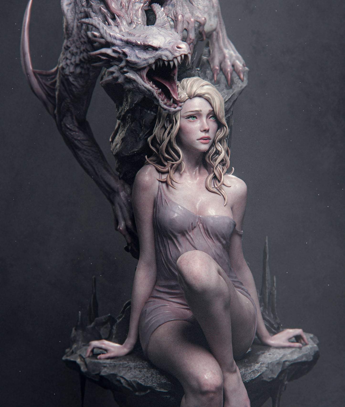 Elegy Of The Wyrm Statue