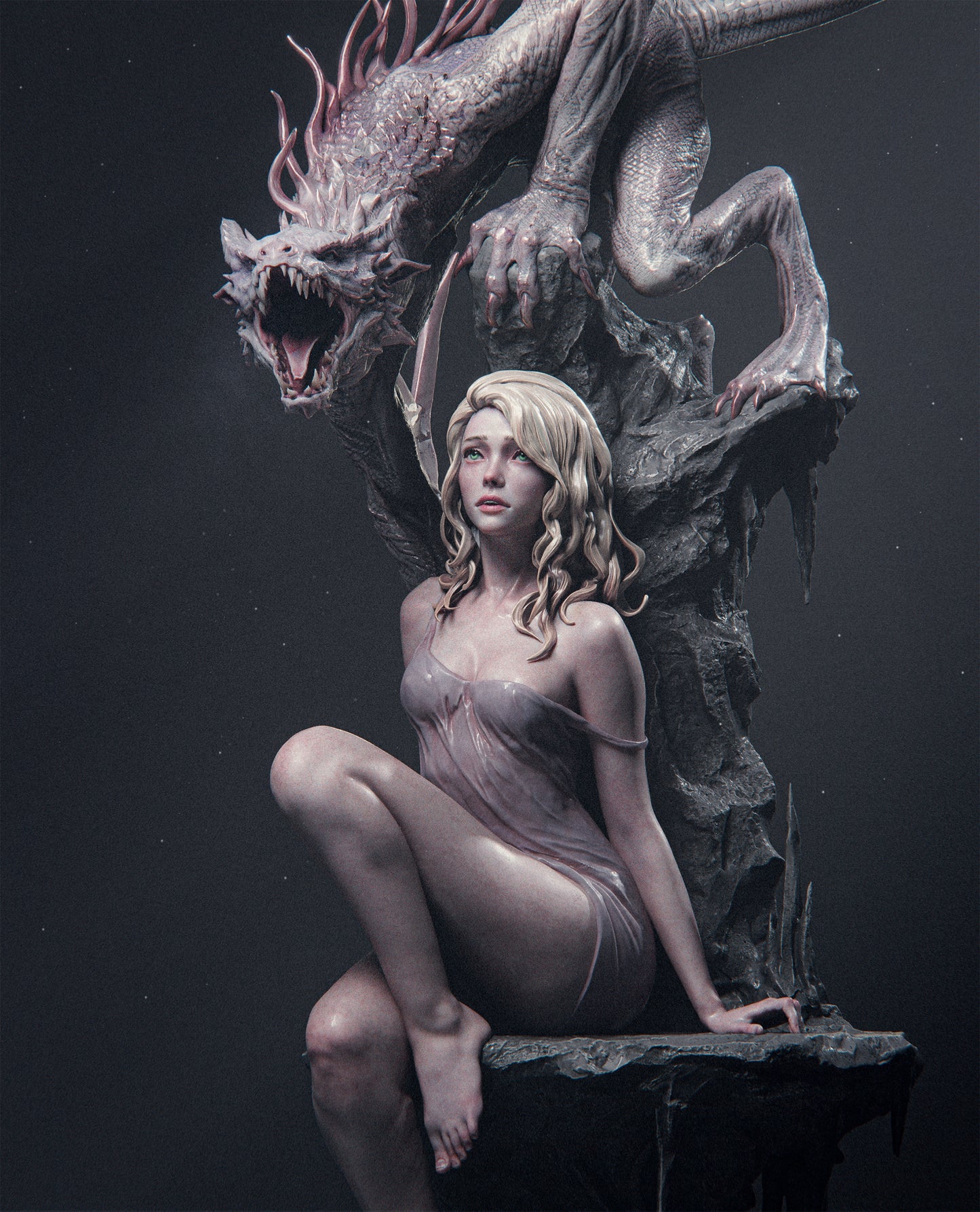 Elegy Of The Wyrm Statue