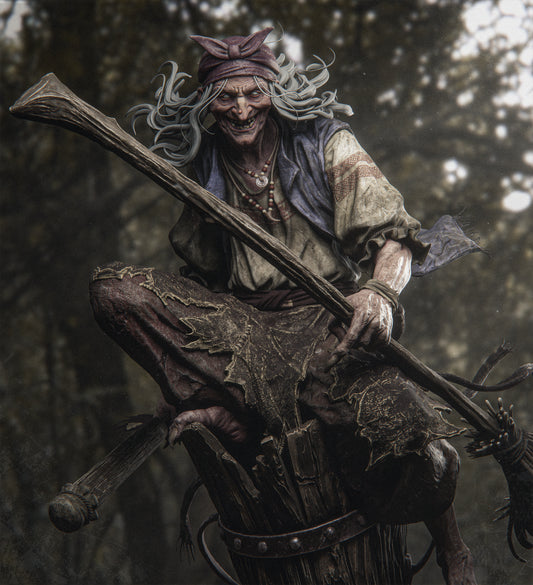 Baba Yaga Statue