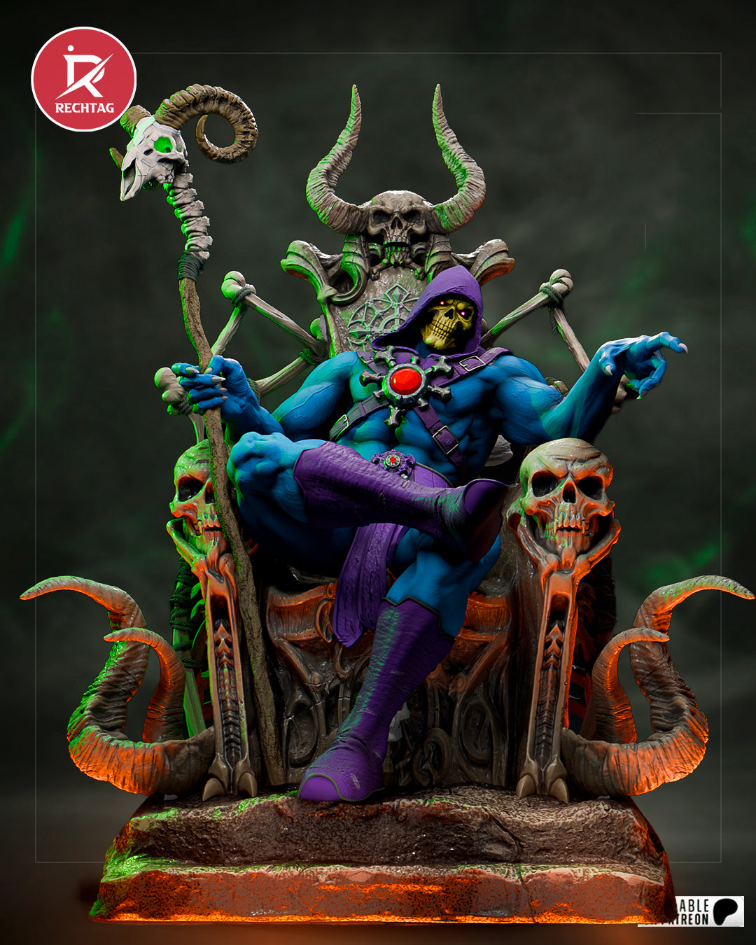 Skeletor Statue 3D-Printed Kit
