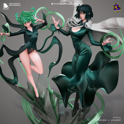 Fubuki And Tatsumaki Statue